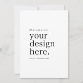 Portrait Card Ihr Design Upload 5" x 7" Einladung (Vorderseite)