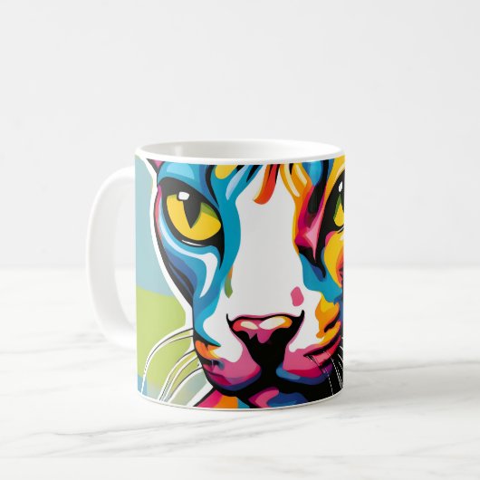 Portrait Cat Sphynx Pop Kaffeetasse (Vorderseite Links)