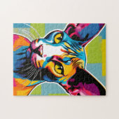 Portrait Cat Sphynx Pop Puzzle (Horizontal)