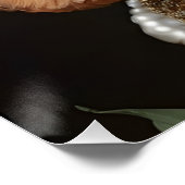 Portrait Cocker Spanisch die Königin Kronenkronenk Poster (Ecke)