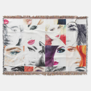Portrait Collage Illustration Decke