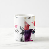 Portrait Collage Illustration Kaffeetasse (Mittel)