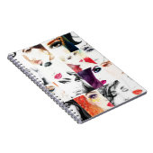 Portrait Collage Illustration Notizblock (Rechte Seite)
