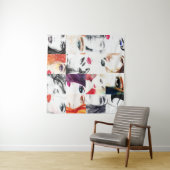 Portrait Collage Illustration Wandteppich (Beispiel (Horizontal))