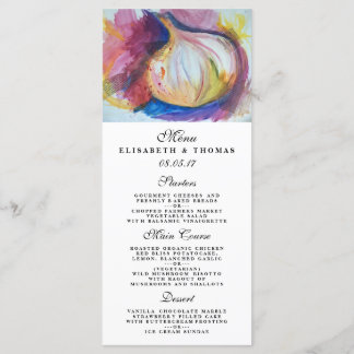 Portrait Collage Painting Artistic Menükarte