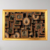 Portrait Collage zivil War Poster (Vorne)