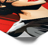 Portrait Cooler Brillenmacherinnen Poster (Ecke)