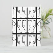 Portrait Cubiste Einladung (Stehend Vorderseite)