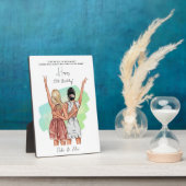 Portrait Custom Birthday Friends - Greenleaf Fotoplatte (Seite)