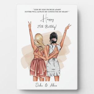 Portrait "Custom Birthday Friends" - Laboca Plaque Fotoplatte