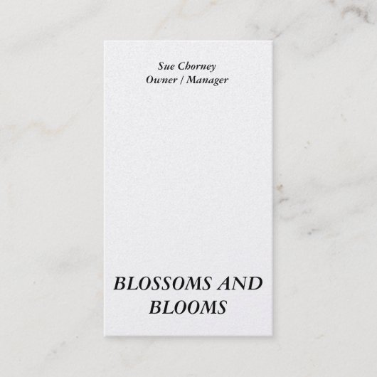 PORTRAIT CUSTOMIZABLE GESCHÄFTSKARTEN VISITENKARTE (Vorderseite)