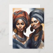 Portrait D Feiertagskarte (Vorne/Hinten)