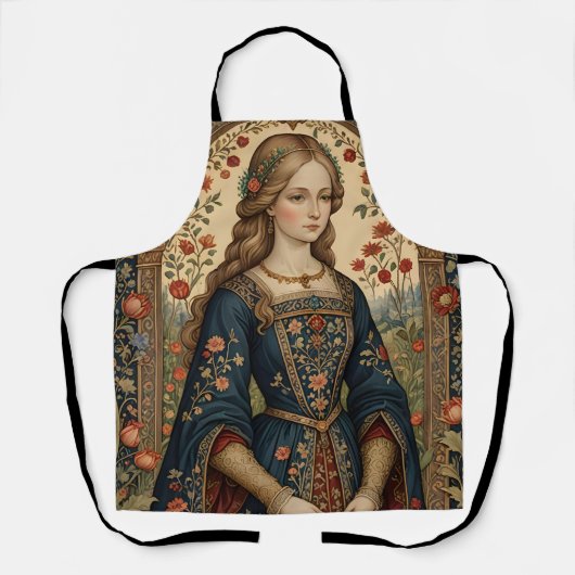 Portrait Dame im Renaissan Mittelalter Schürze (Vorderseite)