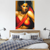 Portrait de Beauté Leinwanddruck (Insitu (Schlafzimmer))