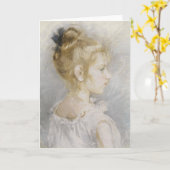 Portrait de Blanche Pontillon | Berthe Morisot Karte (Gelbe Blume)