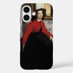 Portrait de Jeune Femme en Veste Rouge iPhone 16 Hülle