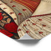 Portrait Decorative Frauen Kunst drucken Poster (Ecke)