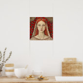 Portrait Decorative Frauen Kunst drucken Poster (Küche)