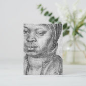 Portrait der Afrikanerin Catherine Postkarte (Stehend Vorderseite)