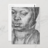 Portrait der Afrikanerin Catherine Postkarte (Vorne/Hinten)