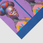 Portrait der Afrikanischen Schönheit 1 Seidenpapier (Ausschnitt)