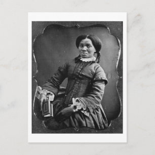 Portrait der afroamerikanischen Frau ~ 1850 Postkarte