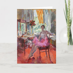 Portrait der Ballerina Vera Trefilova   Korovin Karte