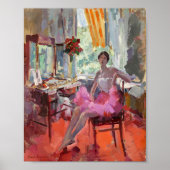 Portrait der Ballerina Vera Trefilova | Korovin Poster (Vorne)