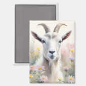 Portrait der Blume "Weichpastel" Magnet (Vorderseite/Rückseite)