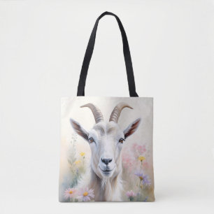 Portrait der Blume "Weichpastel" Tasche