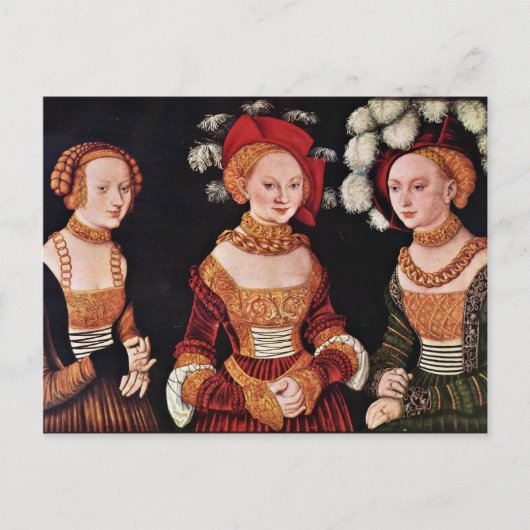 Portrait der Duchessinnen Emilla Sybille von Sachs Postkarte (Vorderseite)