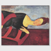 Portrait der Ehefrau des Künstlers, Modigliani Geschenkpapier (Flach)