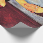 Portrait der Ehefrau des Künstlers, Modigliani Geschenkpapier (Ecke)