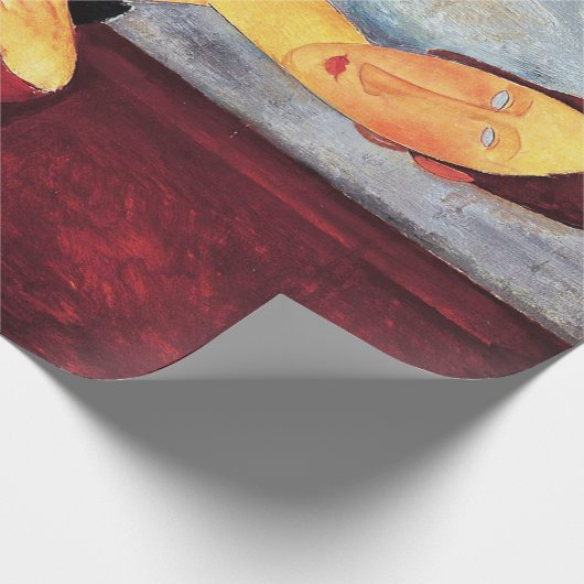 Portrait der Ehefrau des Künstlers, Modigliani Geschenkpapier (Ecke)