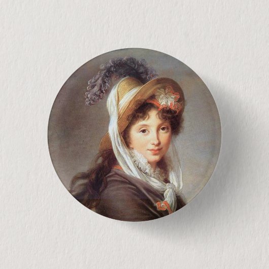 Portrait der französischen Dame Button (Vorderseite)