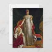 Portrait der französischen Kaiserin Marie Louise Postkarte (Vorne/Hinten)
