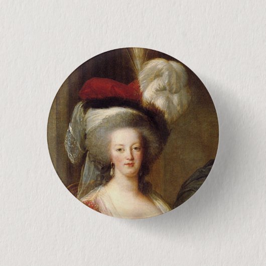 Portrait der französischen Königin, Marie Antoinet Button (Vorderseite)