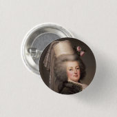 Portrait der französischen Königin, Marie Antoinet Button (Vorne & Hinten)