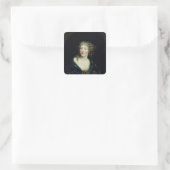 Portrait der französischen Königin Marie-Therese Quadratischer Aufkleber (Tasche)