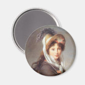 Portrait der französischen Revolutionsdame Magnet (Vorderseite/Rückseite)
