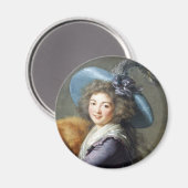 Portrait der französischen Revolutionsdame Magnet (Vorderseite/Rückseite)
