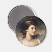 Portrait der französischen Revolutionsdame Magnet (Vorderseite/Rückseite)
