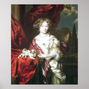 Portrait der Frau, 1677 Poster