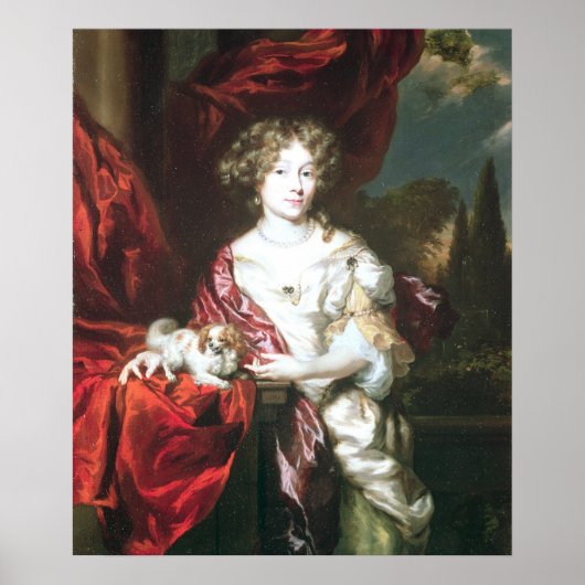 Portrait der Frau, 1677 Poster (Vorne)