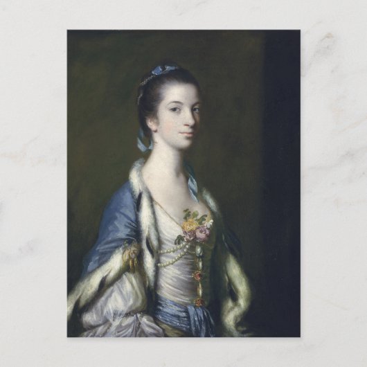 Portrait der Frau, 1758 Postkarte (Vorderseite)