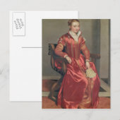 Portrait der Frau, c.1555-60 Postkarte (Vorne/Hinten)