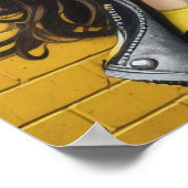 Portrait der Frau in Street Art Poster (Ecke)