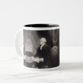 Portrait der George Washington Tasse (Vorderseite Links)