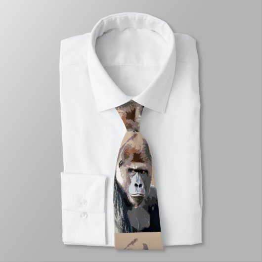 Portrait der Gorilla-Krawatte Krawatte (Gebunden)