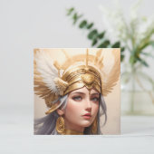 Portrait der Göttin Athena Einladung (Stehend Vorderseite)